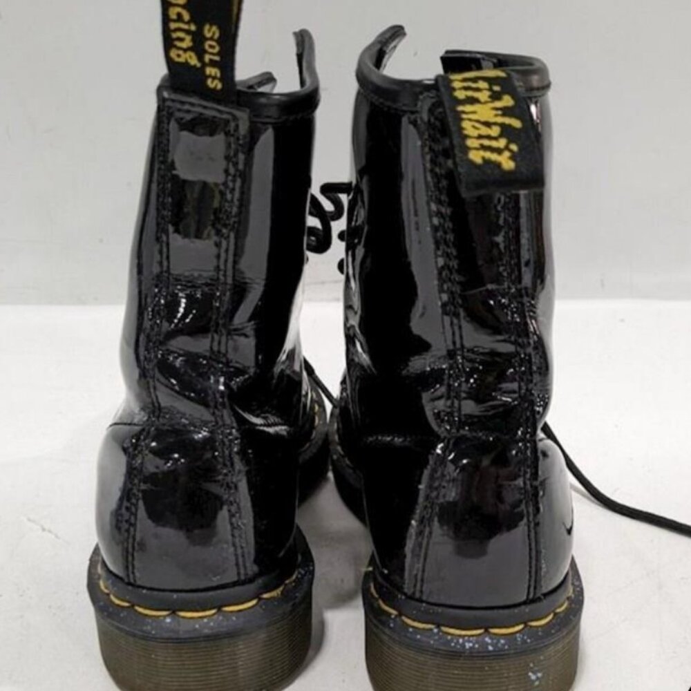 Dr. Martens Patent Leather Combat Boots Womens Size 7